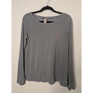 Victoria's Secret Y2K Babydoll Long-Sleeve with Bow Grey S